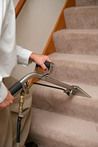 One step at a time, eventually every square inch is carefully cleaned by Coffey Clean Care